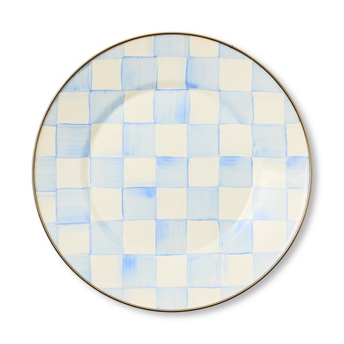 Sky Check Dinner Plate image number 0