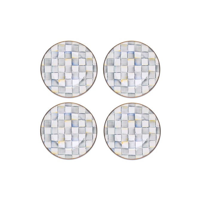 Sterling Check Dinner Plates, Set of 4 image number 0