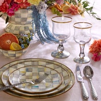 Sterling Check Dinner Plate