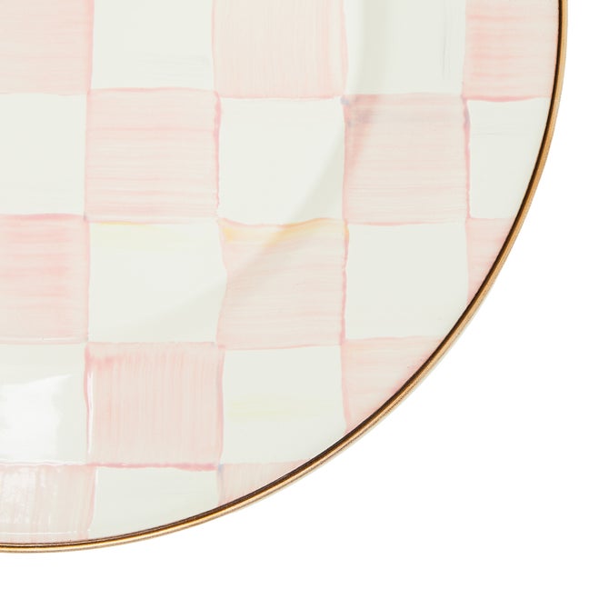 Rosy Check Dinner Plate image number 2