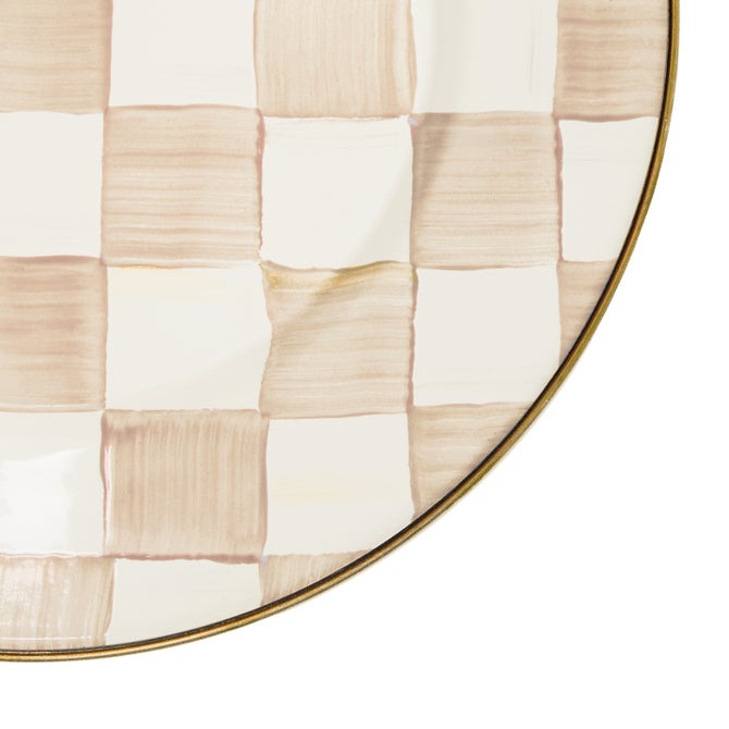 Mocha Check Enamel Dinnerware image number 12