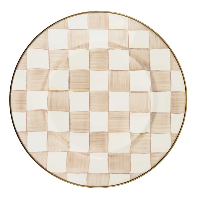 Mocha Check Enamel Dinnerware image number 1