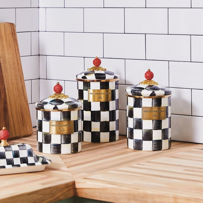Courtly Check Canisters, Set of 3 image number 5