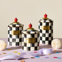 Courtly Check Canisters, Set of 3