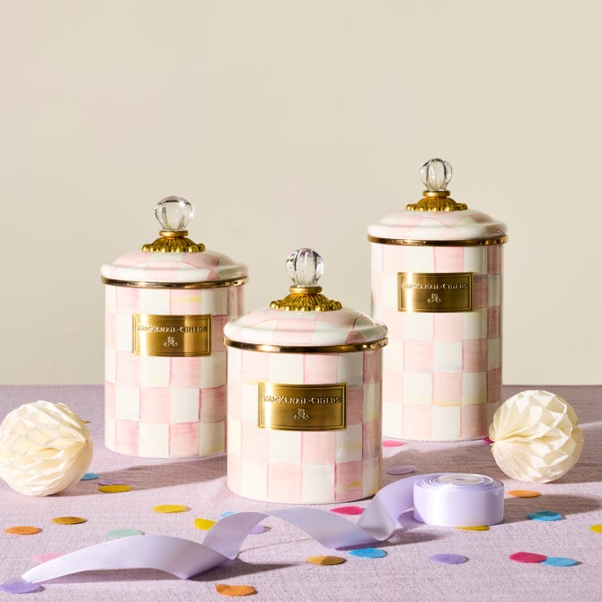 Rosy Check Canisters, Set of 3 image number 1