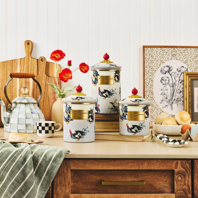 Henhouse Canisters, Set of 3 image number 1
