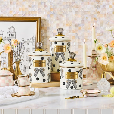 Pretty As a Bow Canisters, Set of 3
