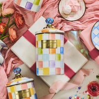 Confetti Check Canisters, Set of 3