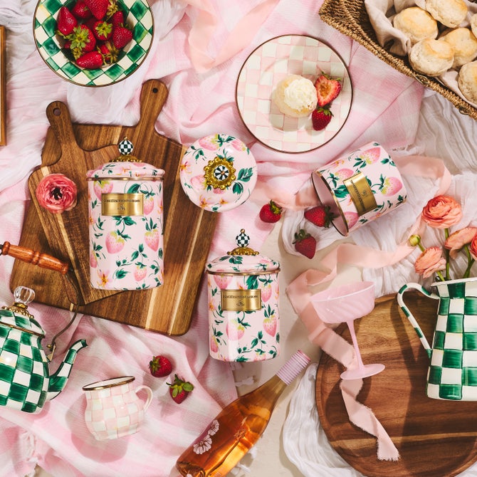 Strawberry Canisters, Set of 3 image number 2