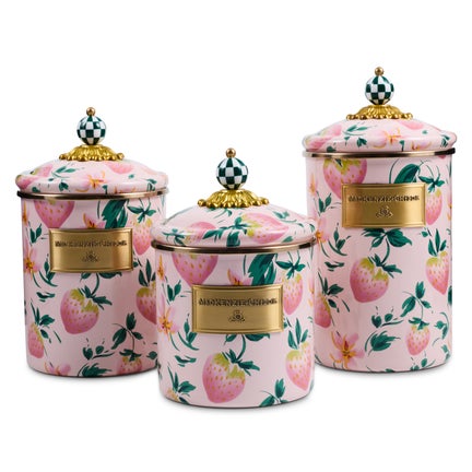Strawberry Canisters, Set of 3