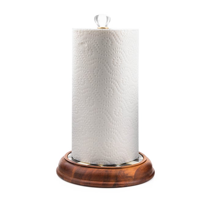 Courtly Check Wood Paper Towel Holder image number 0