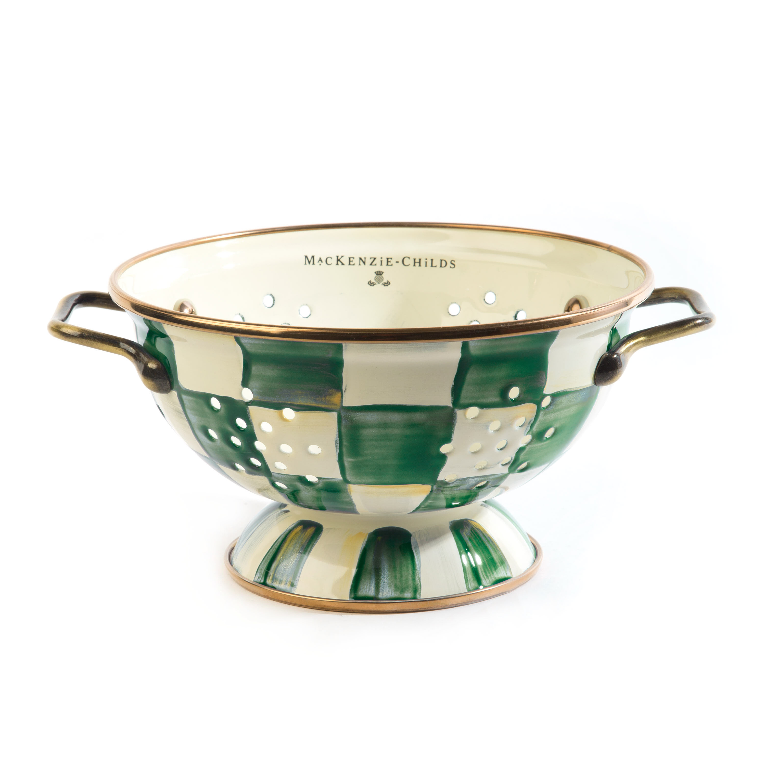 MacKenzie-Childs Check Colander