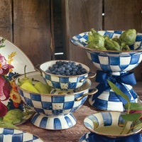 Royal Check Colanders, Set of 2
