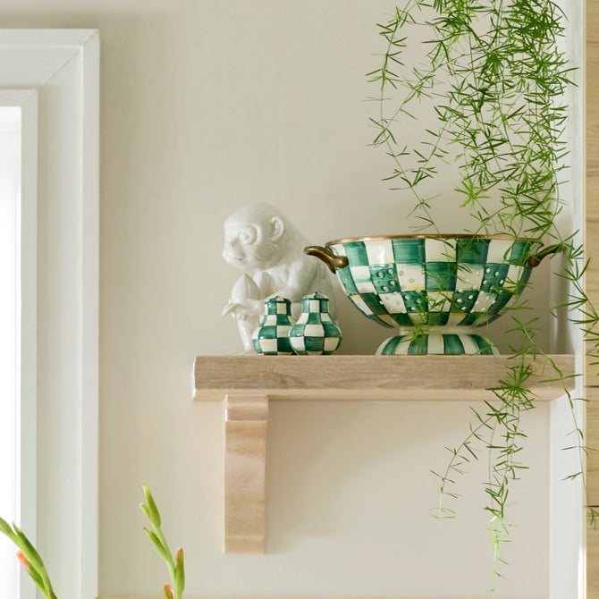 Emerald Check Salt & Pepper Shakers image number 3