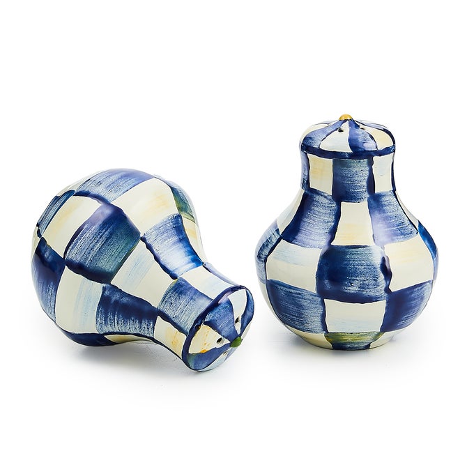 MacKenzie-Childs | Royal Check Salt & Pepper Shakers