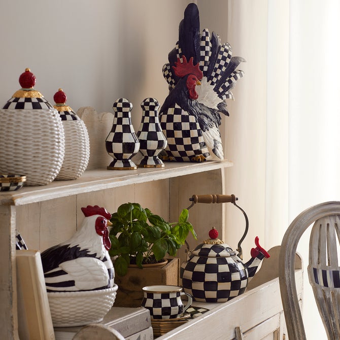 MacKenzie-Childs | Courtly Check Salt & Pepper Shakers