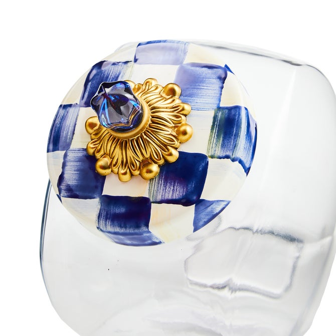 Cookie Jar with Royal Check Lid image number 9