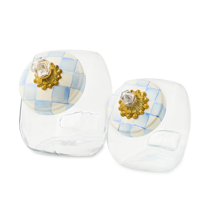 Cookie Jar with Sky Check Lid image number 4