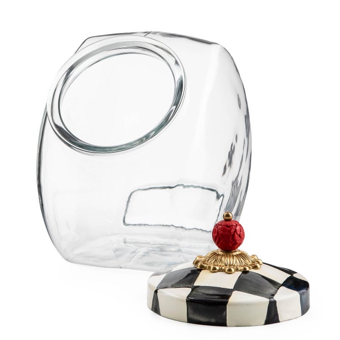 Cookie Jar with Courtly Check Lid image number 2