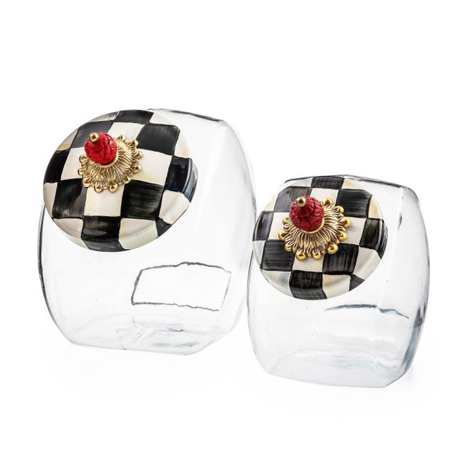Cookie Jar with Courtly Check Lid image number 4