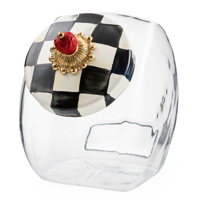 Cookie Jar with Courtly Check Lid image number 0