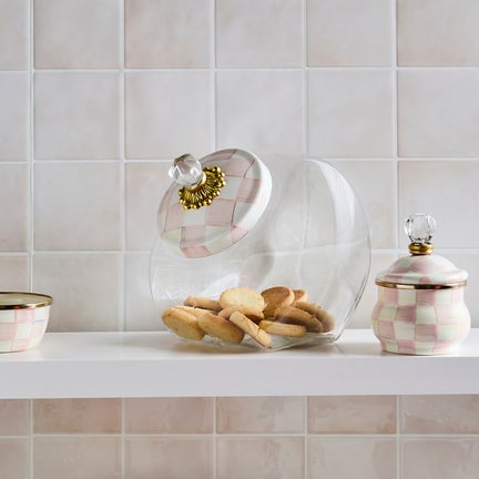Cookie Jar with Rosy Check Lid