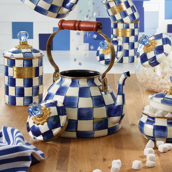 Royal Check 3 Quart Tea Kettle image number 1