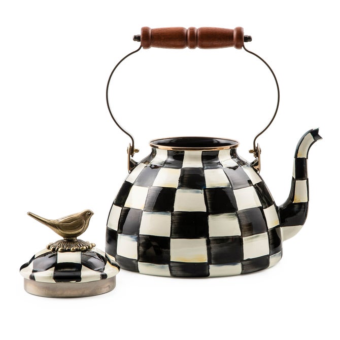 Courtly Check 3 Quart Tea Kettle with Bird image number 7