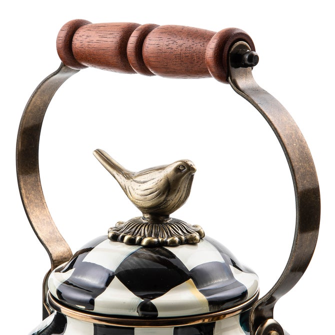 Courtly Check 3 Quart Tea Kettle with Bird image number 8