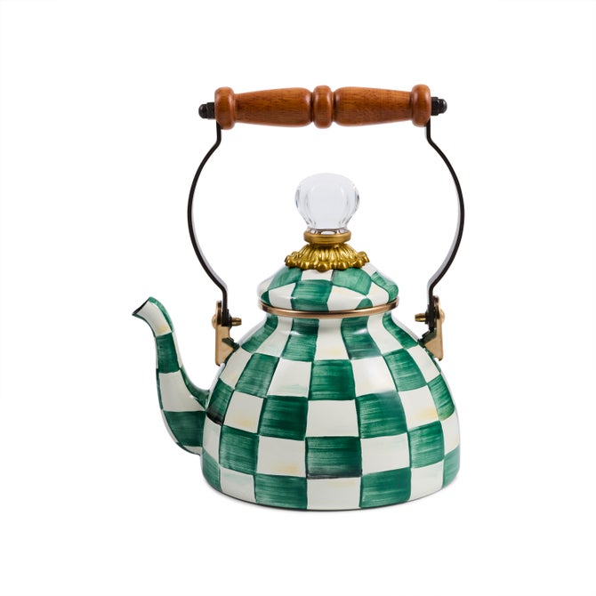 Emerald Check 1 Quart Tea Kettle image number 0