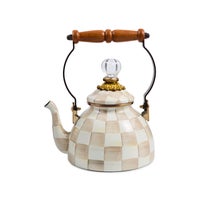 Mocha Check 1 Quart Tea Kettle