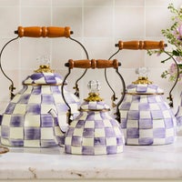 Violet Check 1 Quart Tea Kettle