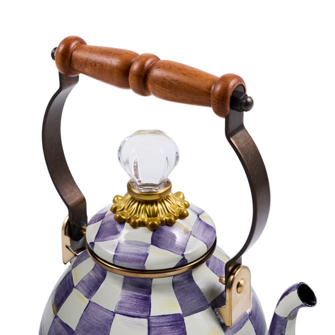 Violet Check 1 Quart Tea Kettle image number 3