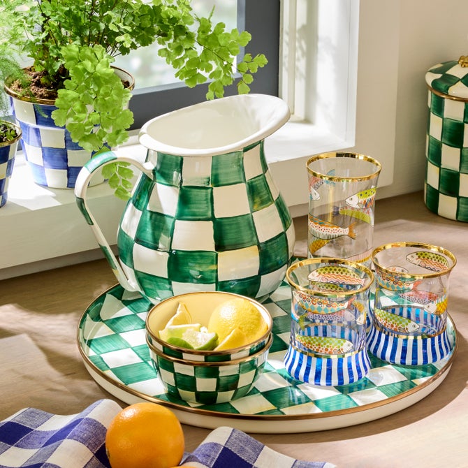 Emerald Check Pitcher image number 5