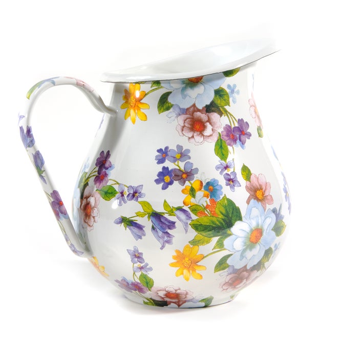 White Flower Market Pitcher image number 0