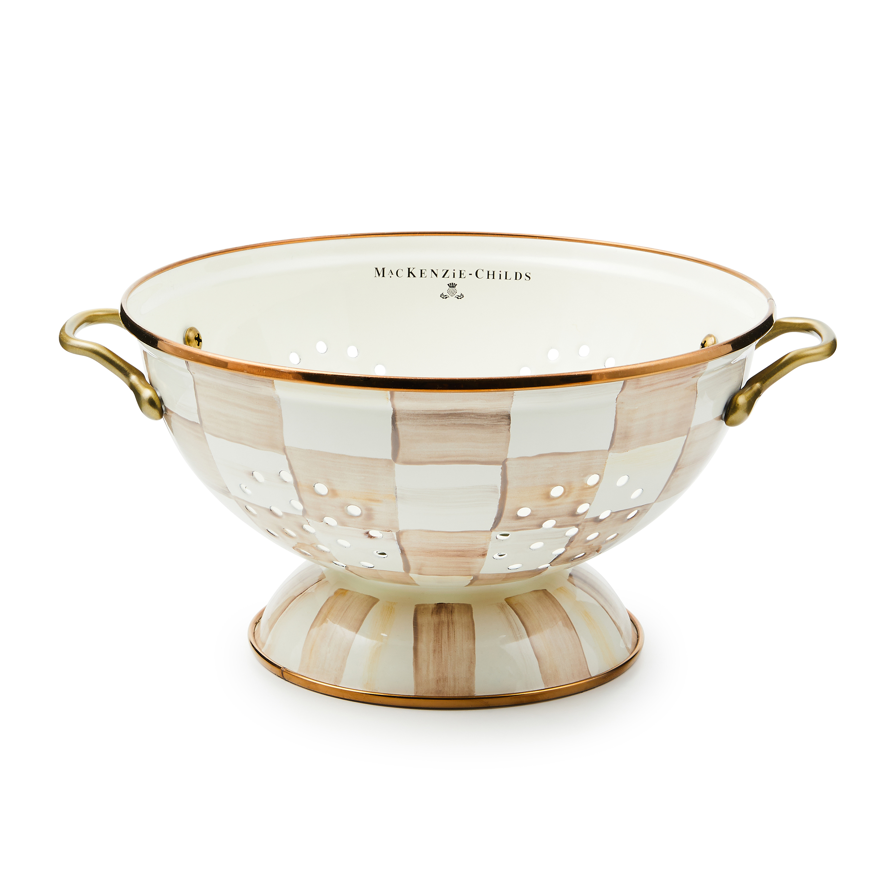 MacKenzie-Childs Check Colander