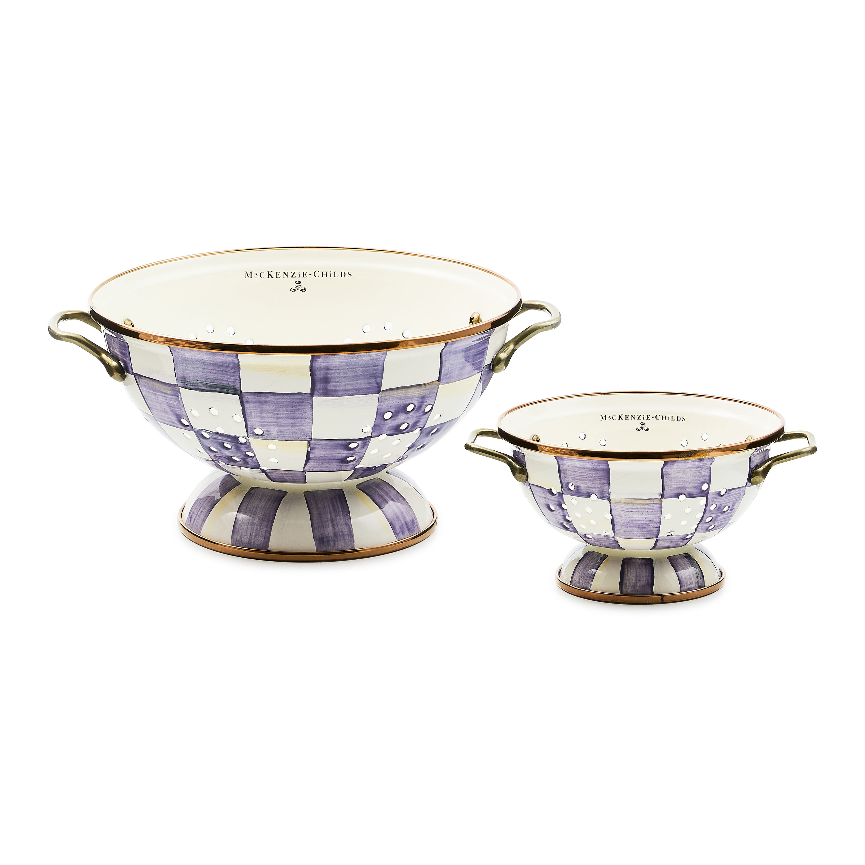 MacKenzie-Childs Check Colander