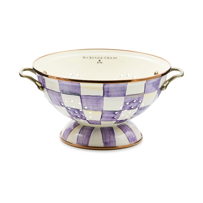Violet Check Large Colander image number 0