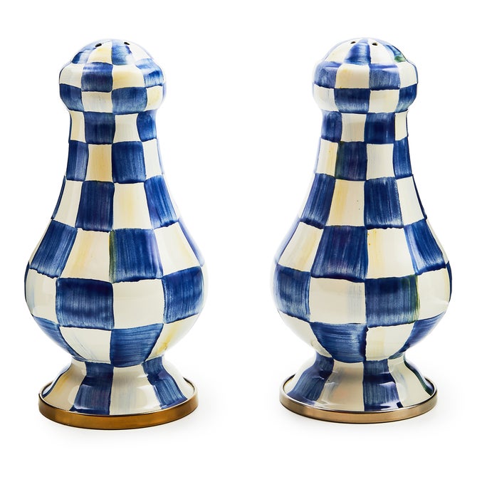 Royal Check Large Salt & Pepper Shakers image number 0