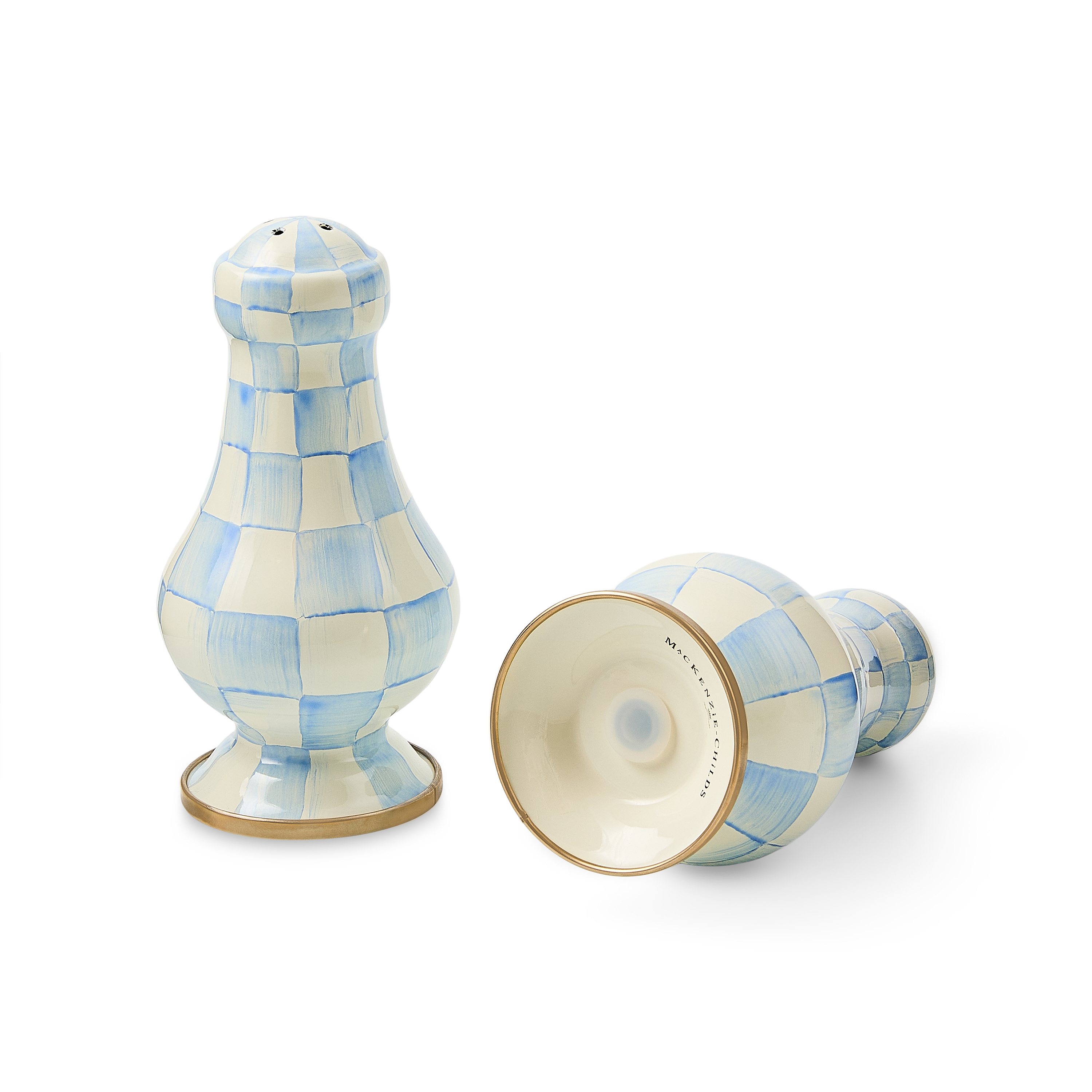 MacKenzie-Childs Sky Check Salt & Pepper Shakers - Thumbnail 4