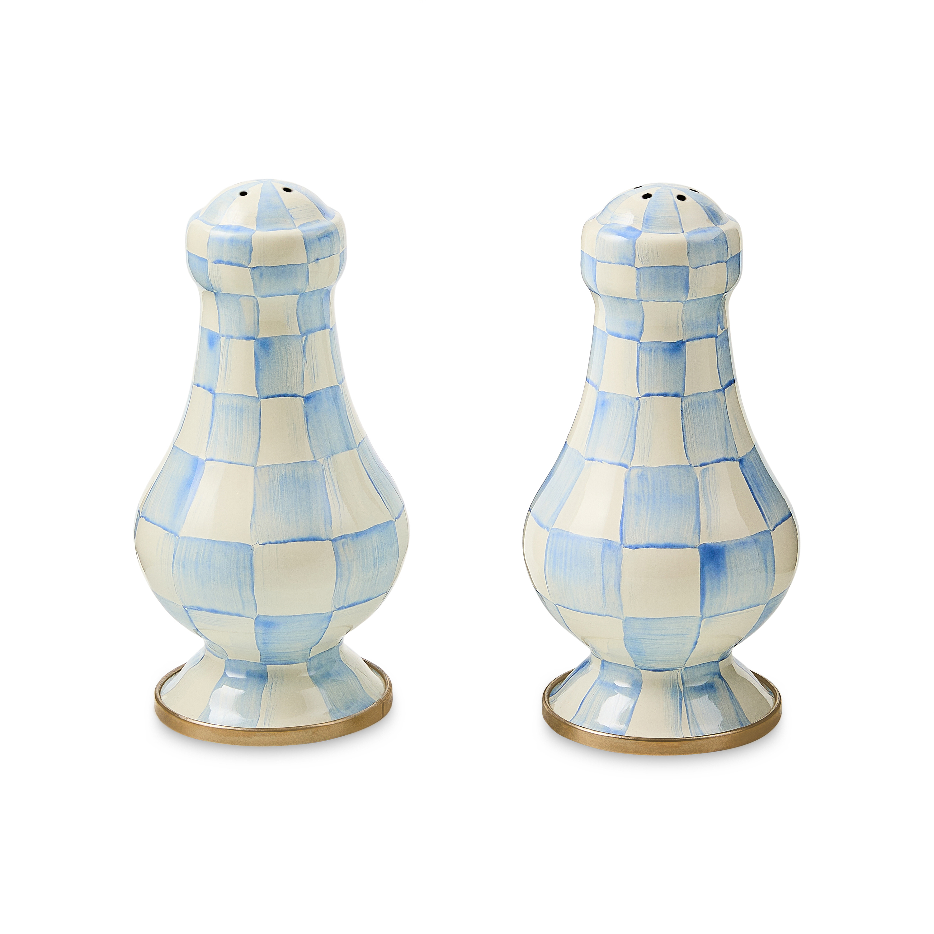 MacKenzie-Childs Sky Check Salt & Pepper Shakers - Thumbnail 2