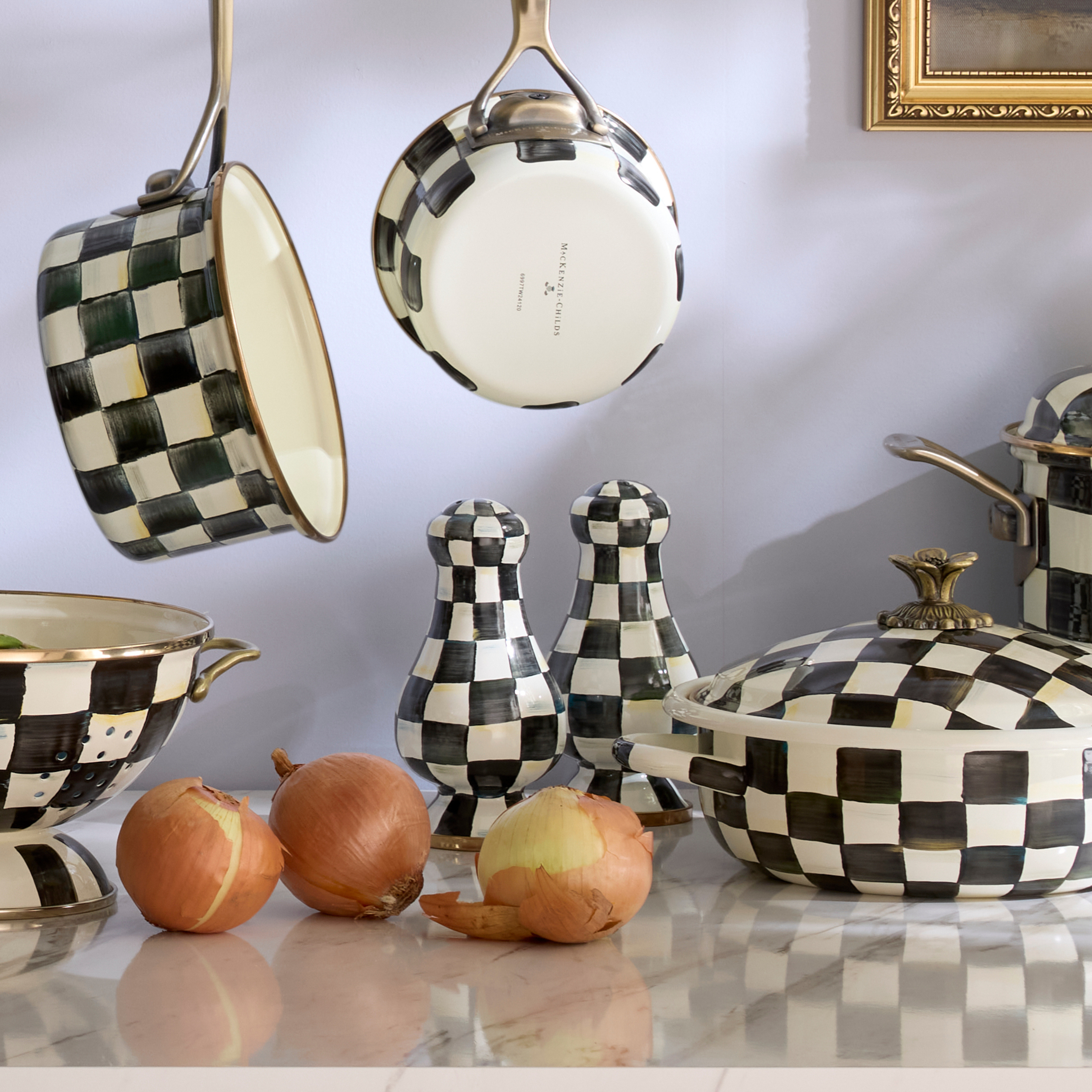 MacKenzie-Childs | Courtly Check Large Salt & Pepper Shakers