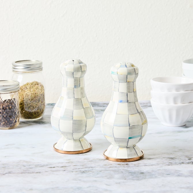 Sterling Check Large Salt & Pepper Shakers image number 2