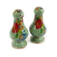 Green Flower Market Large Salt & Pepper Shakers