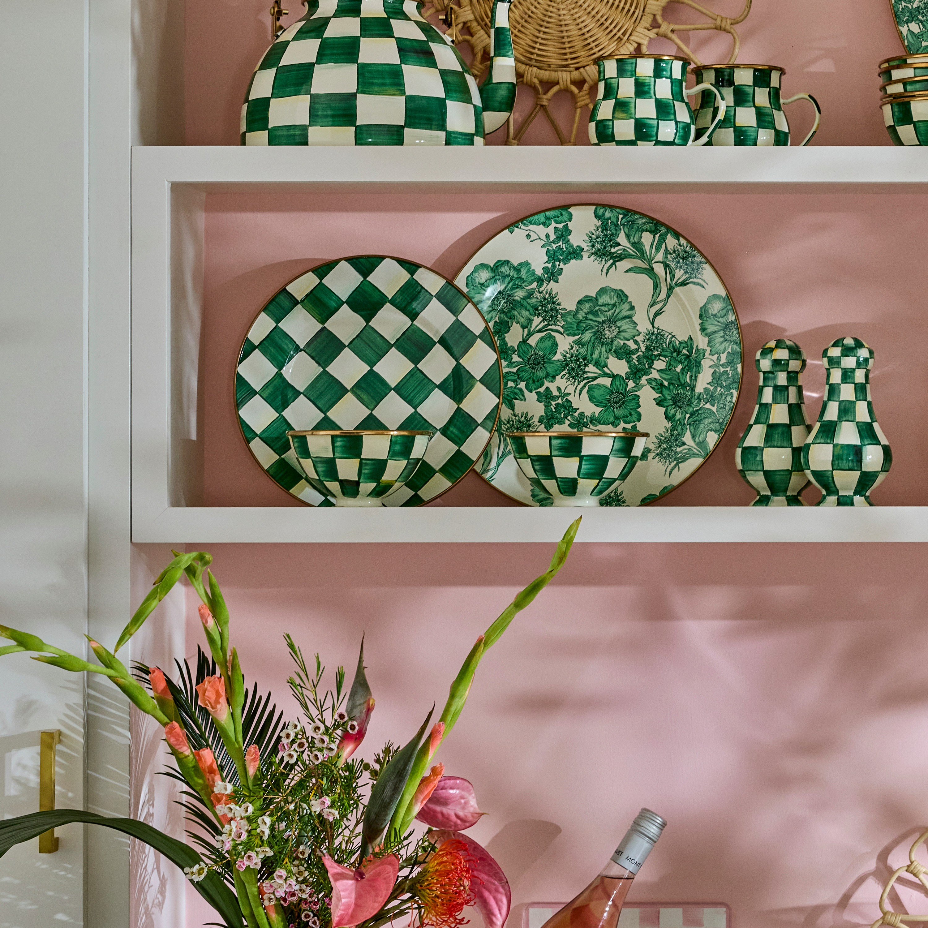 MacKenzie-Childs | Emerald Check Ice Cream Dish