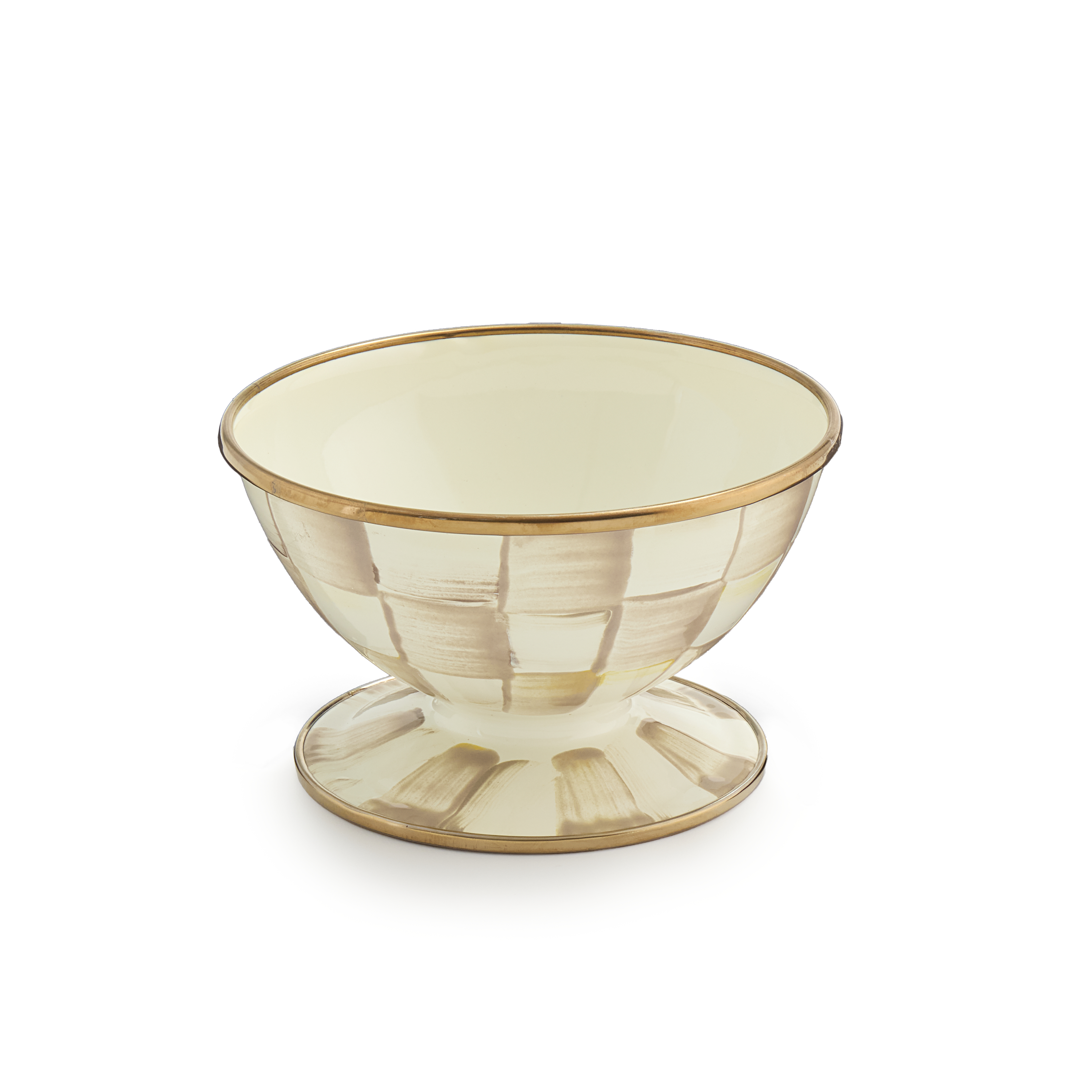 MacKenzie-Childs | Mocha Check Ice Cream Dish