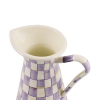 Violet Check Large Practical Pitcher