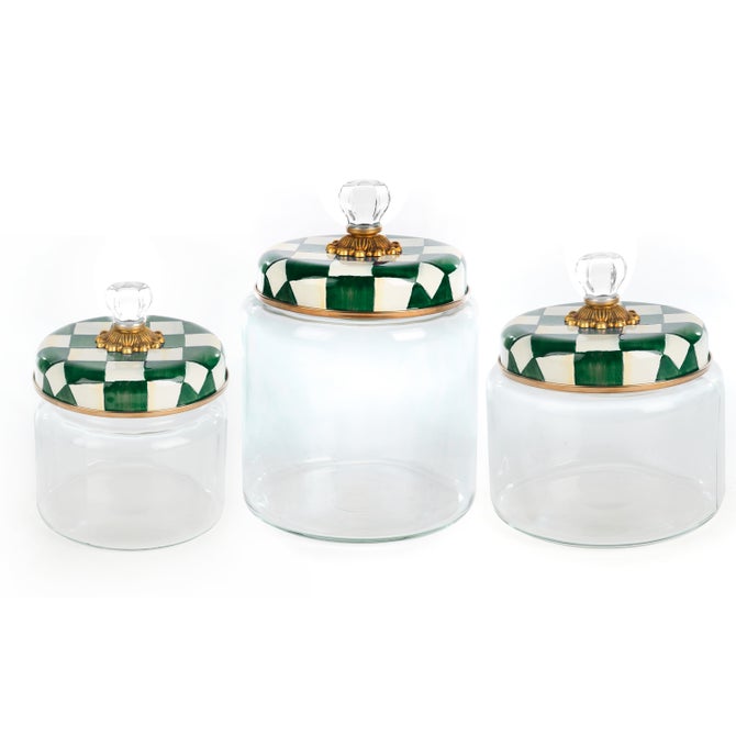 Emerald Check Kitchen Canister Set image number 0
