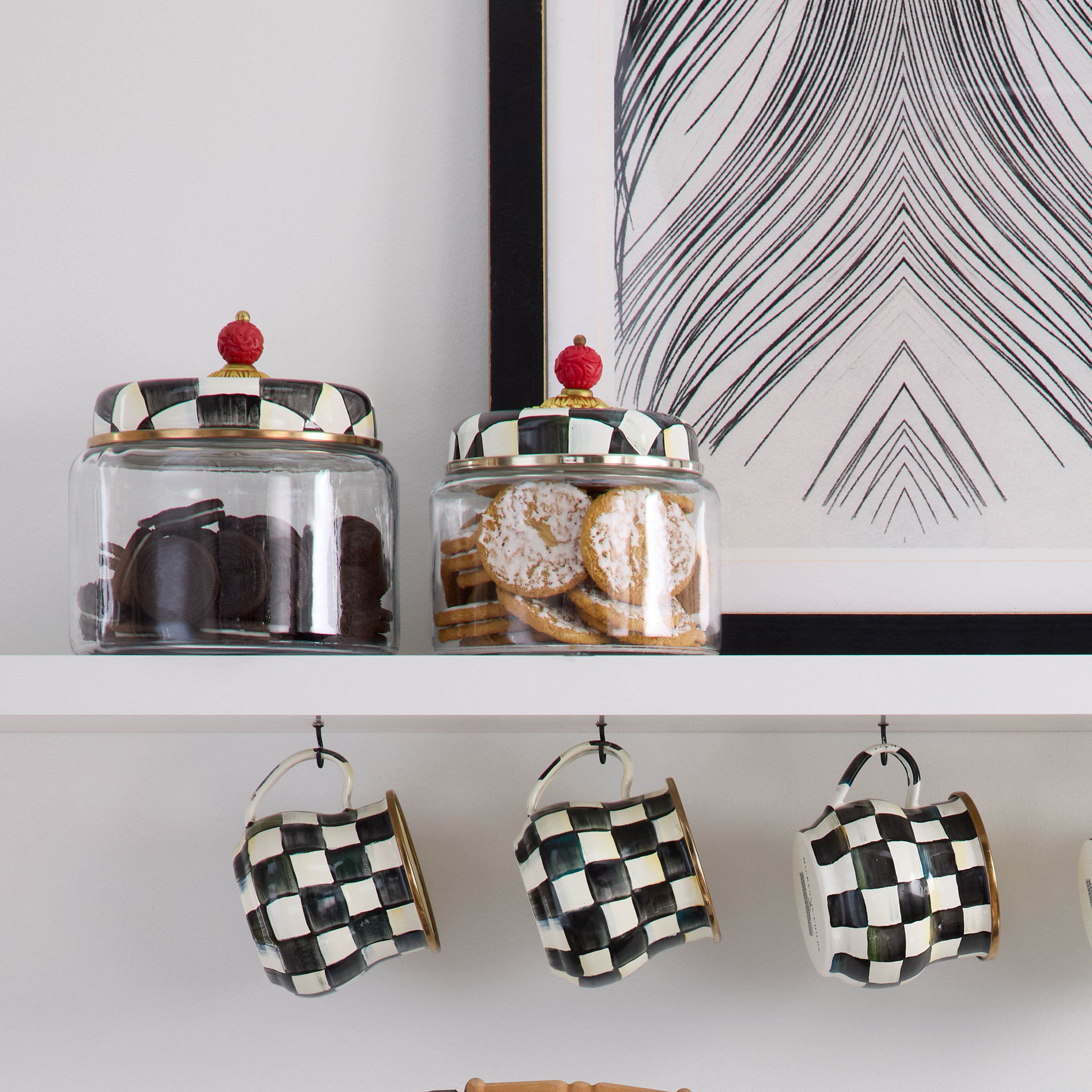 MacKenzie-Childs | Courtly Check Small Kitchen Canister