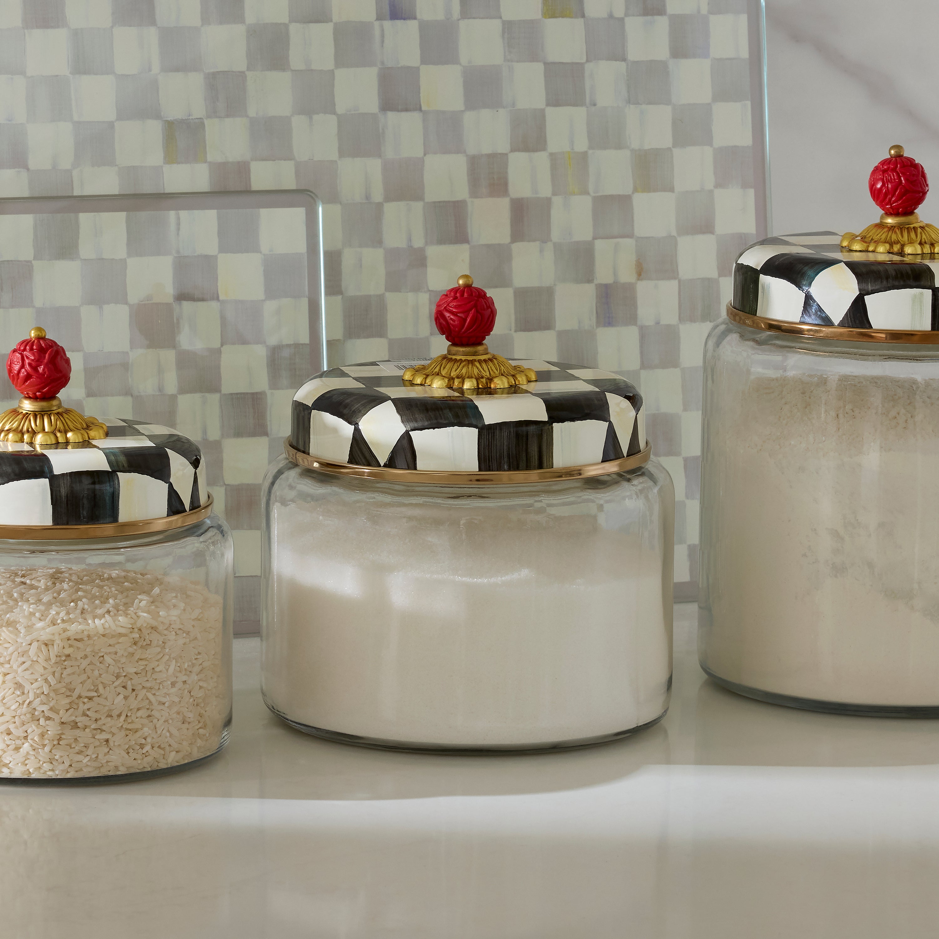MacKenzie-Childs | Courtly Check Medium Kitchen Canister